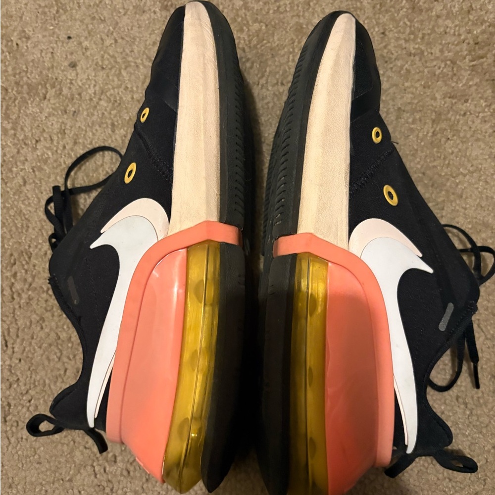 Nike Women’s Black, White & Coral Low-Profile Air Mac Up Sneakers